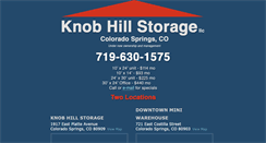 Desktop Screenshot of knobhillstorage.com