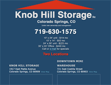 Tablet Screenshot of knobhillstorage.com